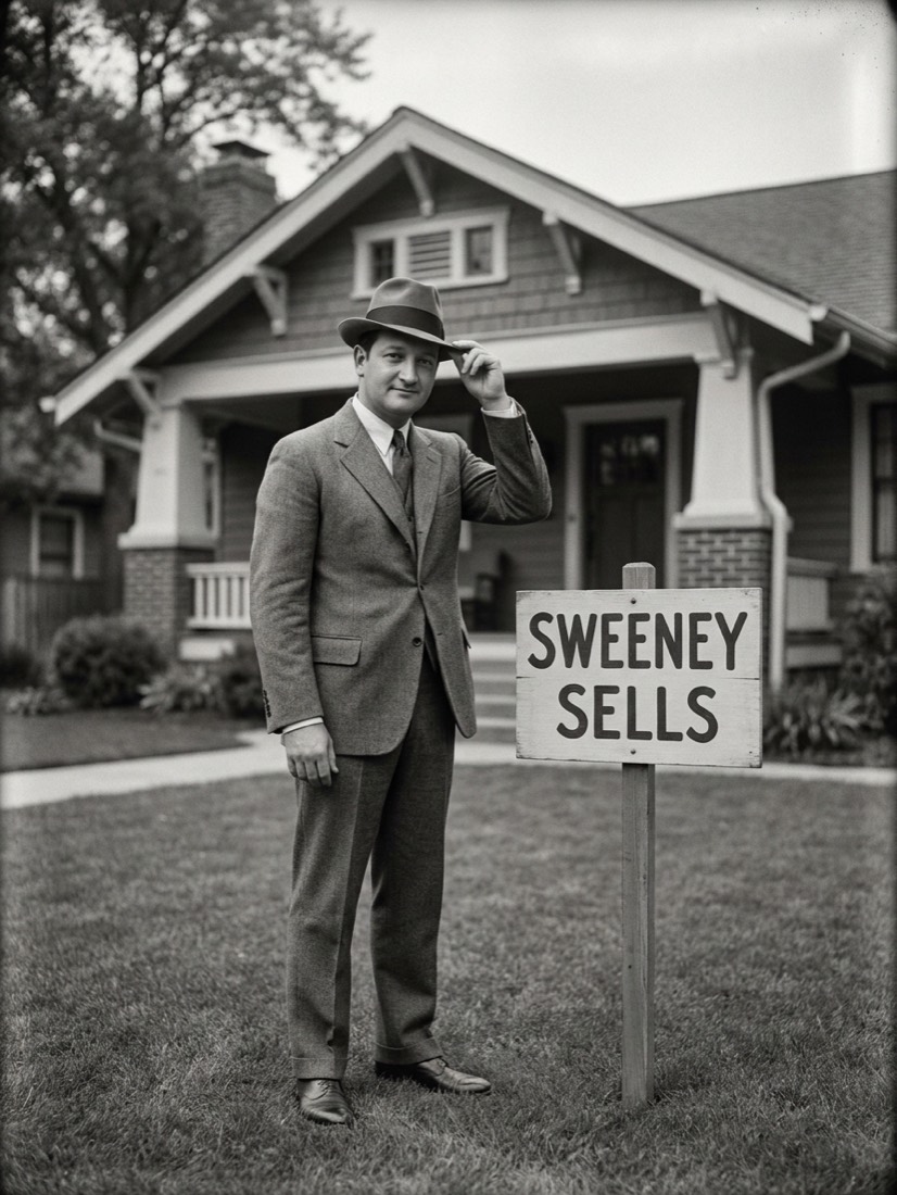 Sweeney Sells, on every block
